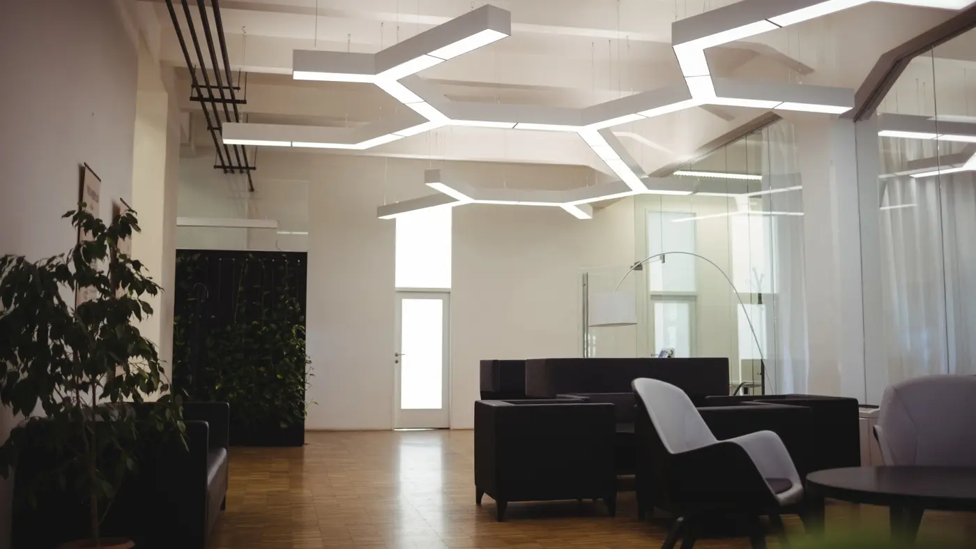 Suspended Ceilings — finished interior