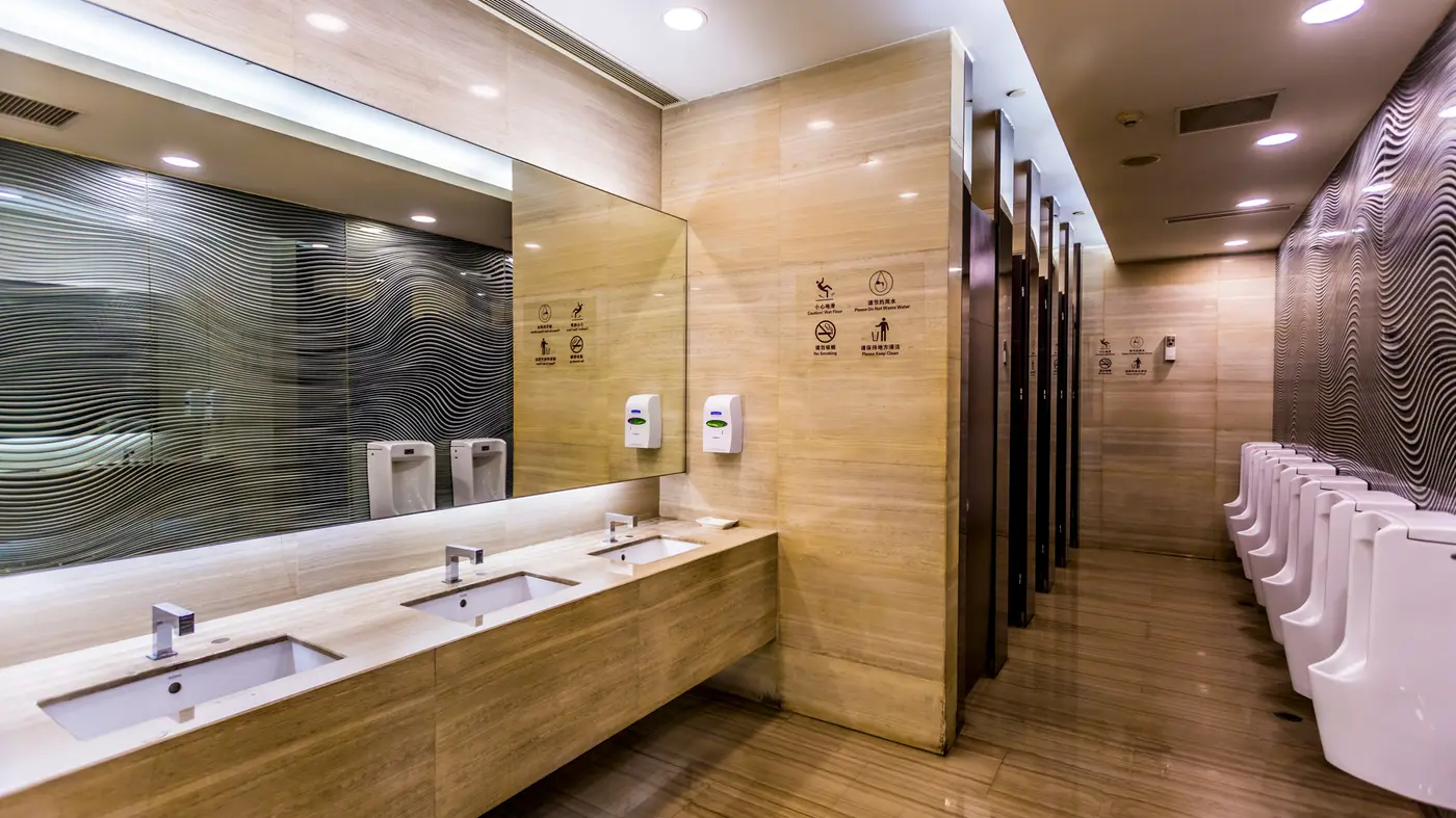 Washrooms — finished interior